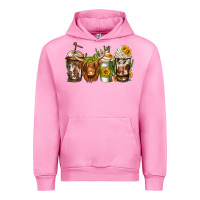 Fuchsia Pink longhaired cow coffee Urban Hoodie - Jasminsmagicworld