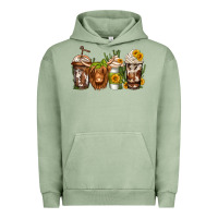 Pigment Oil Green longhaired cow coffee Urban Hoodie - Jasminsmagicworld