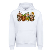 White longhaired cow coffee Urban Hoodie - Jasminsmagicworld
