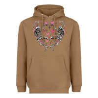 Toasted Coconut valentines day skeleton Heavyweight Hoodie - MaliasSmallBusiness