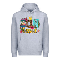 Heather Grey sun kissed Premium Hoodie - AdoDesignShop