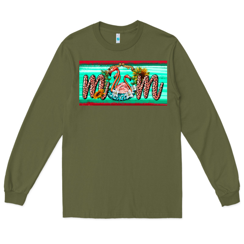 Flamingo Mom License Plate Long Sleeve Tee by BarkalooDesign | Teevron