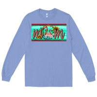 Colony Blue flamingo mom license plate Long Sleeve Tee - BarkalooDesign