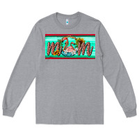 Heather Grey flamingo mom license plate Long Sleeve Tee - BarkalooDesign