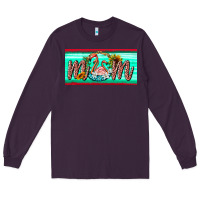Plum flamingo mom license plate Long Sleeve Tee - BarkalooDesign