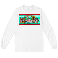 White flamingo mom license plate Long Sleeve Tee - BarkalooDesign