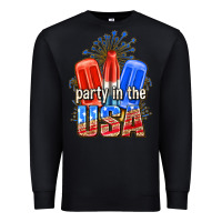 Black party in the usa popsicles billie wilder Premium Sweatshirt - texasbilliewilder