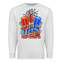 Oatmeal Heather party in the usa popsicles billie wilder Premium Sweatshirt - texasbilliewilder