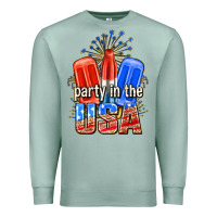 Seafoam party in the usa popsicles billie wilder Premium Sweatshirt - texasbilliewilder