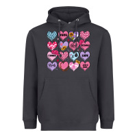 Valentines Candy Hearts Heavyweight Hoodie | Teevron