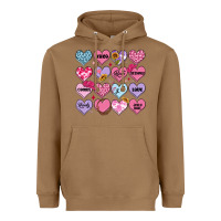 Toasted Coconut valentines candy hearts Heavyweight Hoodie - MaliasSmallBusiness