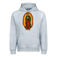 Heather Grey our lady of Guadalupe Urban Hoodie - JahusDesignShop