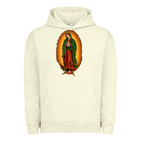 Pigment Pistachio our lady of Guadalupe Urban Hoodie - JahusDesignShop