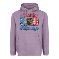 Lavender thank you veteran Heavyweight Hoodie - MaliasSmallBusiness