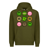 Army Green st patrick s day Premium Hoodie - Artiststas