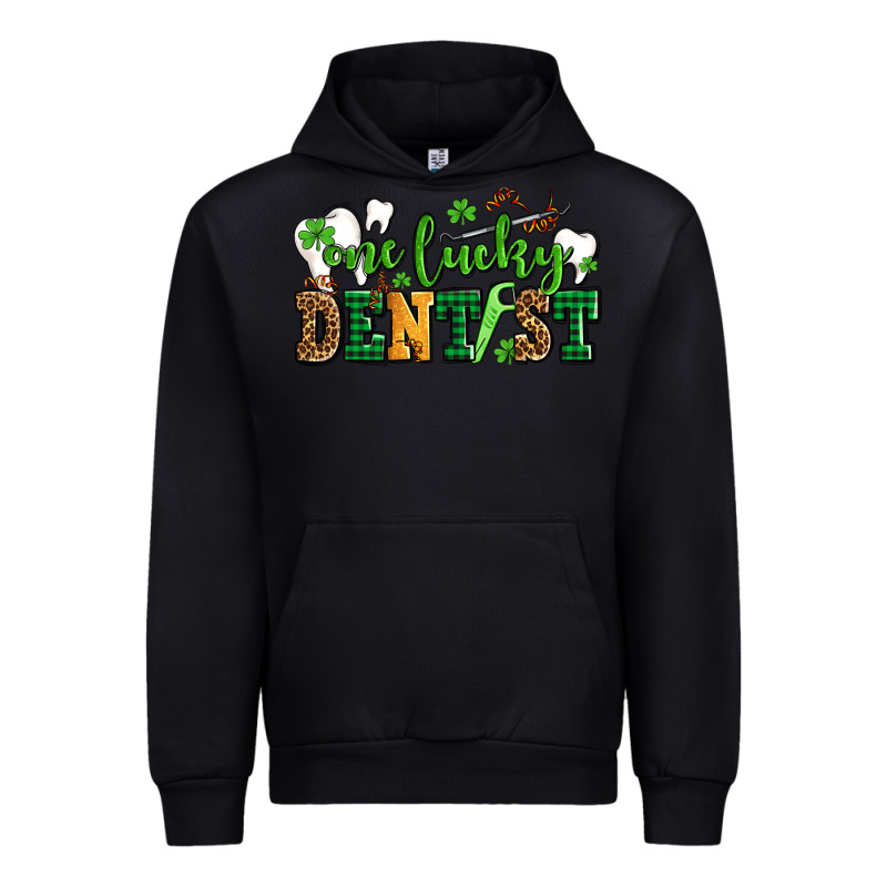 St Patricks Day One Lucky Dentist Urban Hoodie by AdoDesignShop | Teevron