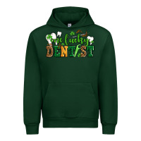 Forest Green st patricks day one lucky dentist Urban Hoodie - AdoDesignShop