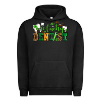 Pigment Black st patricks day one lucky dentist Urban Hoodie - AdoDesignShop