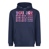 Navy you are valentine Heavyweight Hoodie - MaliasSmallBusiness