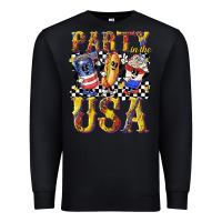Black party in the usa with leopard Premium Sweatshirt - texasbilliewilder