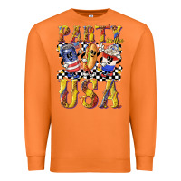 Carrot party in the usa with leopard Premium Sweatshirt - texasbilliewilder