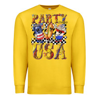 Lemon party in the usa with leopard Premium Sweatshirt - texasbilliewilder