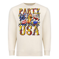 Sandshell party in the usa with leopard Premium Sweatshirt - texasbilliewilder