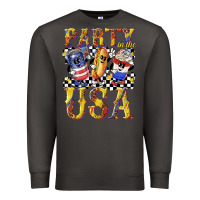 Smoke party in the usa with leopard Premium Sweatshirt - texasbilliewilder