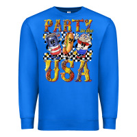 True Royal party in the usa with leopard Premium Sweatshirt - texasbilliewilder