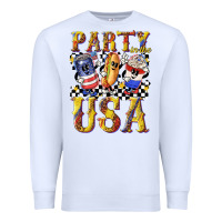 White party in the usa with leopard Premium Sweatshirt - texasbilliewilder