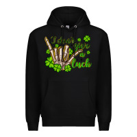 Black i don t give a luck Premium Hoodie - Artiststas