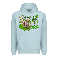 Blue Mist i don t give a luck Premium Hoodie - Artiststas