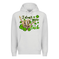 Dove Grey i don t give a luck Premium Hoodie - Artiststas