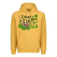 Mustard i don t give a luck Premium Hoodie - Artiststas