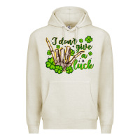 Oatmeal Heather i don t give a luck Premium Hoodie - Artiststas
