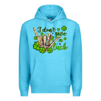 Ocean Blue i don t give a luck Premium Hoodie - Artiststas
