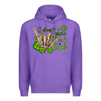 Purple i don t give a luck Premium Hoodie - Artiststas