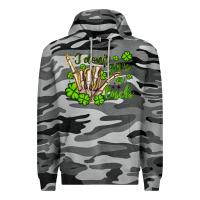 Slate Camo i don t give a luck Premium Hoodie - Artiststas