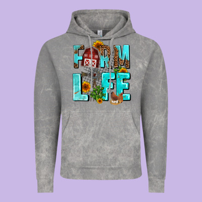 Farm Life Vintage Hoodie Designed By Adodesignshop