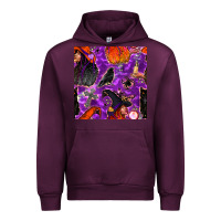 Mauve Wine halloween witch seamless pattern Urban Hoodie - BundleAndBundleShop