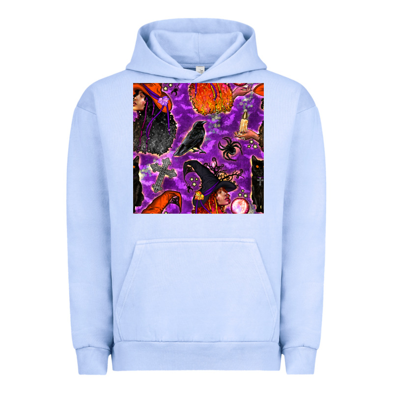 Halloween Witch Seamless Pattern Urban Hoodie by BundleAndBundleShop | Teevron