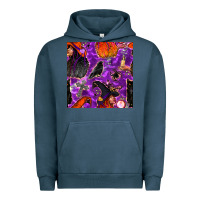 Pigment Midnight Navy halloween witch seamless pattern Urban Hoodie - BundleAndBundleShop