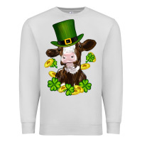 Dove Grey st patricks day cow Premium Sweatshirt - RanaPortraitStore