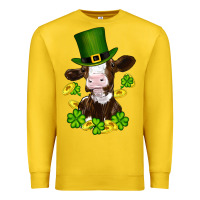 Lemon st patricks day cow Premium Sweatshirt - RanaPortraitStore