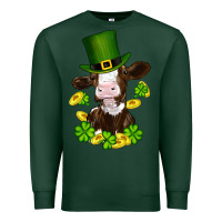 Sports Green st patricks day cow Premium Sweatshirt - RanaPortraitStore