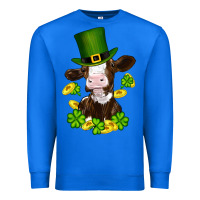 True Royal st patricks day cow Premium Sweatshirt - RanaPortraitStore
