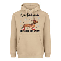 Mushroom dachshund through the snow Heavyweight Hoodie - MaliasSmallBusiness