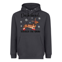 Smoke dachshund through the snow Heavyweight Hoodie - MaliasSmallBusiness