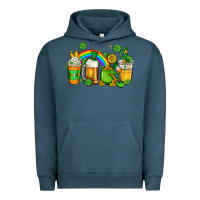 Pigment Midnight Navy st patricks coffee Urban Hoodie - AdoDesignShop