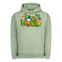 Pigment Oil Green st patricks coffee Urban Hoodie - AdoDesignShop